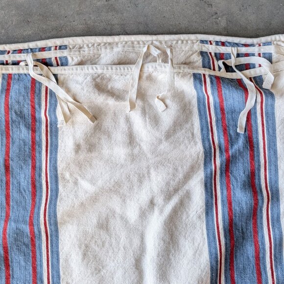 Lauren Ralph Lauren Red White Blue Striped Oversized Square Pillow Cover Sham - Picture 5 of 6